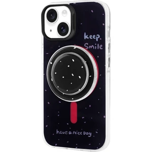 Case 4u Apple iPhone 14 Kılıf Magsafe Şarj Özellikli Tak-Çıkar Pop Soketli Tiktok Kapak Siyah