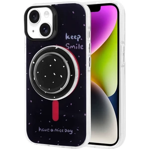 Case 4u Apple iPhone 14 Kılıf Magsafe Şarj Özellikli Tak-Çıkar Pop Soketli Tiktok Kapak Turuncu