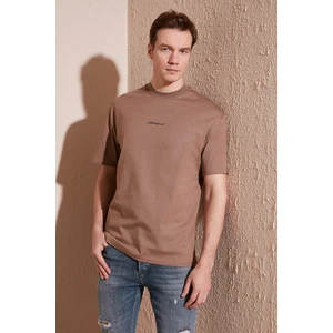 Pamuklu Relaxed Fit Sıfır Yaka T Shirt Erkek T Shirt 5902702