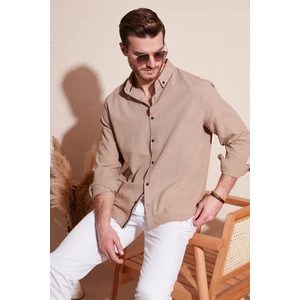 Regular Fit Düğmeli Yaka % 100 Pamuk Gömlek Erkek Gömlek Cf20S111871
