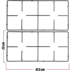 Set Üstü Ocak Izgarası 47,5 x 23 cm ( 2 Adet ) KG0009042