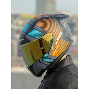 Ls2 Rapıd 2 Race Extra Mat Gri-Neon Turuncu Kask