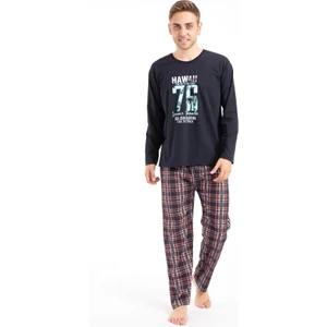 Uzun Kol 4 Mevsim Kumaş Erkek Pijama Takım(Ekose Alt Rengi Farklılık Gösterebilir)