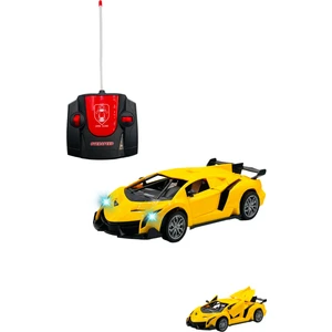 Oyuncak Uzaktan Kumandalı Şarjlı Kapıları ve Bagajı Açılan 24 cm Drift Spor Arabası Işıklı 1:18