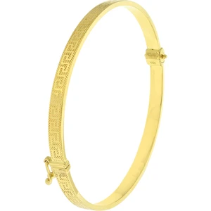 Ege Gold 14 Ayar Altın Italyan Model Desenli Kelepçe