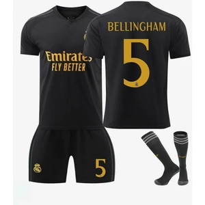Real Madrid 2023/24 Yeni Sezon Jude Bellingham Çocuk Forması + Şort + Çorap + Bileklik 4'lü Set