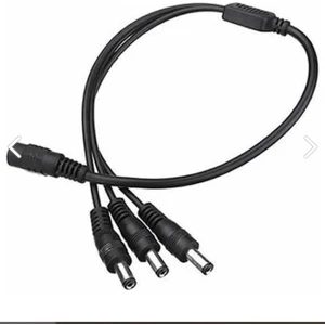 Power Dişi To 3 Erkek Power Kablo Adaptör Girişi Çoklayıcı Güvenlik Kamerası Elektirik Kablosu Çoğaltıcı