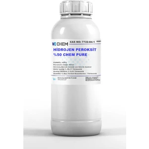 WE CHEM Hidrojen Peroksit|(%50)|1 Lt