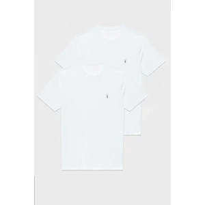 Four Man Bisiklet Yaka Standart Kalıp Basic Pamuklu Beyaz Erkek T-Shirt 2'li Paket