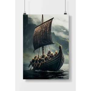 Poster City Postercity Vikingler Dizi Poster Çerçevesiz Parlak Kağıt