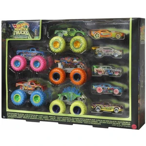 Akdenizpos  UG01 HCB57 Monster Trucks Karanlıkta Parlayan Araçlar,  Monster Trucks - Mattel (Yeni)
