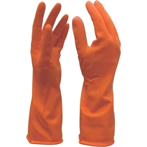 Kauçuk Eldiven Turuncu    Xl