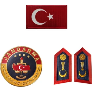 Asayiş 3D Bayrak, Spolet ve Yuvarlak Arma Seti