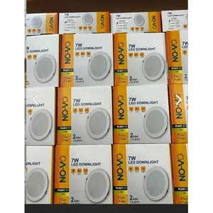 Novo Novo6 Watt LED Spota Uyumlu 7WATT LED Spot Beyaz Kasa Beyaz Işık ( 6500K ) (Delik Çapı 10 Cm)