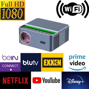 Smart Akılı Android Sistemli 1080P Projeksiyon (Netflix, Youtube, Disney Vb.)