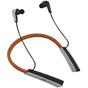 Bluetooth 5.0 45 Saat Kullanım Süreli Boyun Askılı Bluetooth Kulaklık Kahverengi