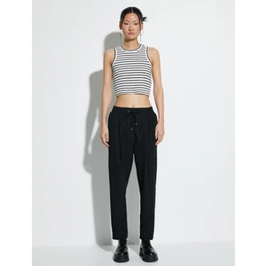 Paraşüt Pantolon Havuç Kesim Beli Bağcıklı Cep Detaylı