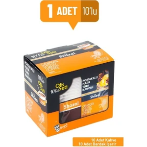 Portakallı Hazır Türk Kahvesi Ofis Seti 12G x 10 Adet (Aromalı)