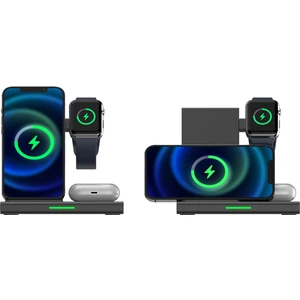 3 Cihaz 1 Arada 15W Hızlı Şarj Özellikli Watch, Airpod ve Telefon Şarj Standı