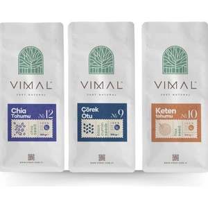 Chia Tohumu 500 gr + Çörek Otu Tohumu 500 gr + Keten Tohumu 500 gr Avantajlı 3'lü Paket