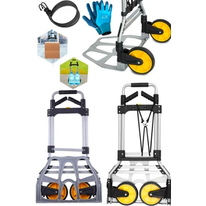 Deko Turkey Xl Büyük Boy Katlanır El Arabası: 150KG Kapasite, 360° Döner Kol, Kaymaz Tekerlekler