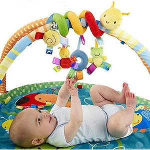 Bebek Oyuncak Yenidoğan Müzik Yatağı Asılı Kolye Yumuşak Kumaş Peluş Çocuk Bebek Beşik Karyolası Pram Asılı Çıngıraklar Spiral Arabası ve Araba Koltuğu Oyuncak Zil Zil ile (Yurt Dışından)
