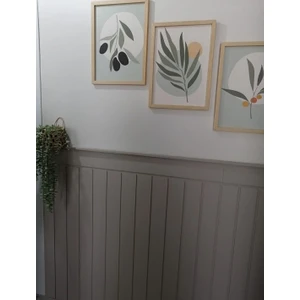 Renkli Duvarlar Iskandınav Model( 36 x 104 cm )Dekoratif Duvar Paneli  Boyanabilir Ahşap 6 mm Ham Mdf Duvar Paneli