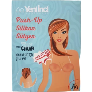 Yeni Inci Yapıştırma Push Up Silikon Sütyen 8901