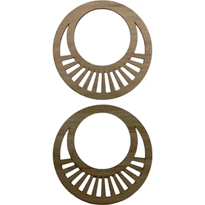 Ala Depo Ahşap Çanta Sapı Mdf Kulp Açık Meşe Zebra Desen  (1 Çift)