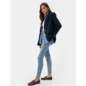 Dar Paça Yüksek Bel Esnek  Kot Pantolon - Carmen Skinny Jeans