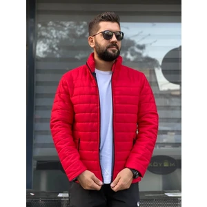 Erkek Su Geçirmez Fermuarlı Şişme Mont