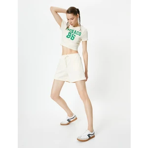 Basic Şort Beli Bağlamalı Cepli