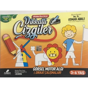 Adeda Yayıncılık Okuldan Önce Serisi Dikkatli Çizgiler Boyama Kitabı (3-6 Yaş)