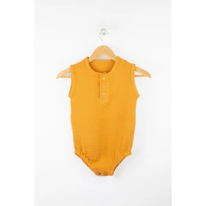 Pamuk Çıtçıtlı Müslin Bebek Body