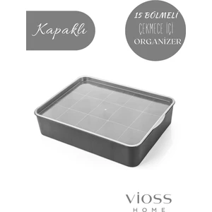 Vioss Home 15 Bölmeli Kapaklı Çekmece Içi Düzenleyici