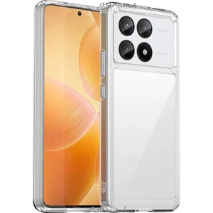 M.tk moveteck Xiaomi Poco X6 Pro Kılıf Kamera Çıkıntılı Yumuşak Şeffaf Silikon Classic Renksiz
