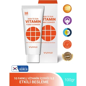 Byeolee Vıtamın10 Foam Cleanser C, E, B5, F, H, A, B6, B9, B1, B12 Içerikli Yüz Temizleme Köpüğü 100gr