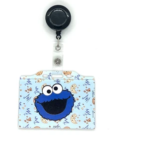 Susam Sokağı Kurabiye Canavarı Temalı Yatay Kart Kabı Kart Koruyucu