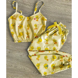 Trend Tweety Saten Pijama Takımı