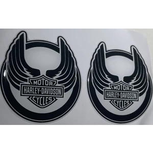 Harley Davıdson Kanatlı 2 Adet Damla Logo 6x5 cm