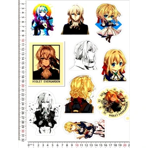 Vıolet Evergarden Sticker Seti Motorsiklet Kask Leptop Dolap