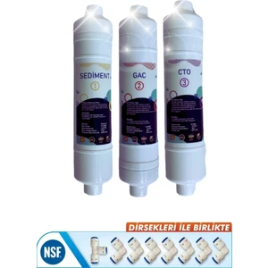 3lü Kapalı Kasa Su Arıtma Cihazı Filtre Seti 6 Aylık Set