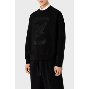 Emporio Armani Pamuklu Oversize Fit Bisiklet Yaka Sweat Erkek Sweat 3D1MDU 1jhsz 0999