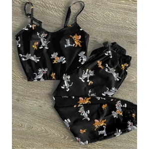 Trend Tom And Jerry Saten Pijama Takımı