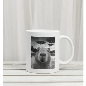 Kapibara Ufo Selfie Kupa, Kapibara Kupa, Komik Erkek Kupa, Baba Kupa, Ingilizce Kupa