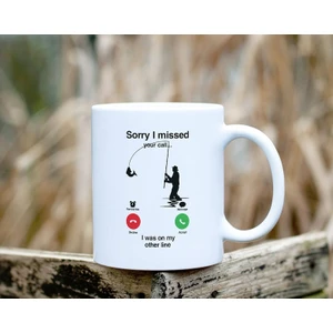 Diğer Çizgide Balık Tutma Kupa, Komik Balık Tutma Kupa, Balık Tutma Aşığı M Ingilizce Kupa