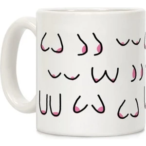 Doodle Göğüsler Ingilizce Kupa