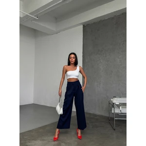 Ouz Fashion Kadın Bel Düğme Detaylı Pantolon