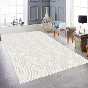 Rölyef Aden Krem Kaymaz Halı