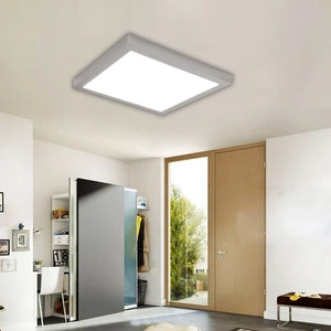 Adaledmodern Tavana Sıfır Panel LED Avize 24 W Sıva Üstü Kare 3200 Gün Işığı Beyaz Metal Kasa